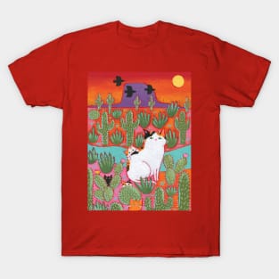 Desert Mom and Kittens T-Shirt